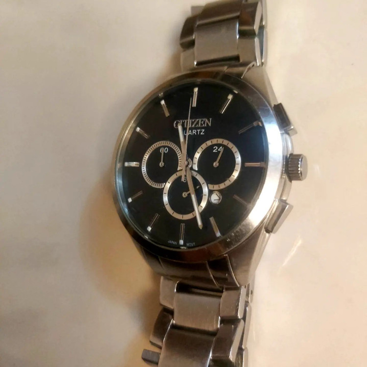 سیتیزن⌚ اورجینال ژاپن سه موتور فعال کرنوگراف تقویم تمام استیل