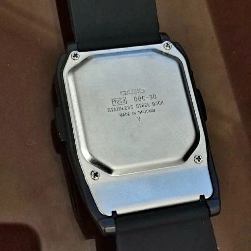 کاسیو⌚ ماشین حسابی کرنوگراف بک لایت آلارم اورجینال ژاپن دیتا