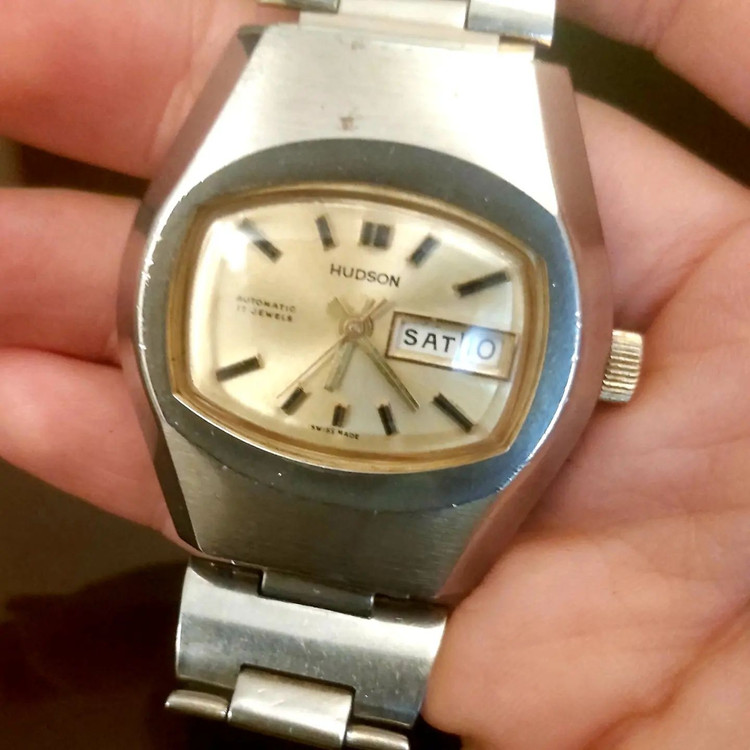 هادسون⌚ هم اتوماتیک هم کوکی سوییس اورجینال اورجینال بسیار سنگین