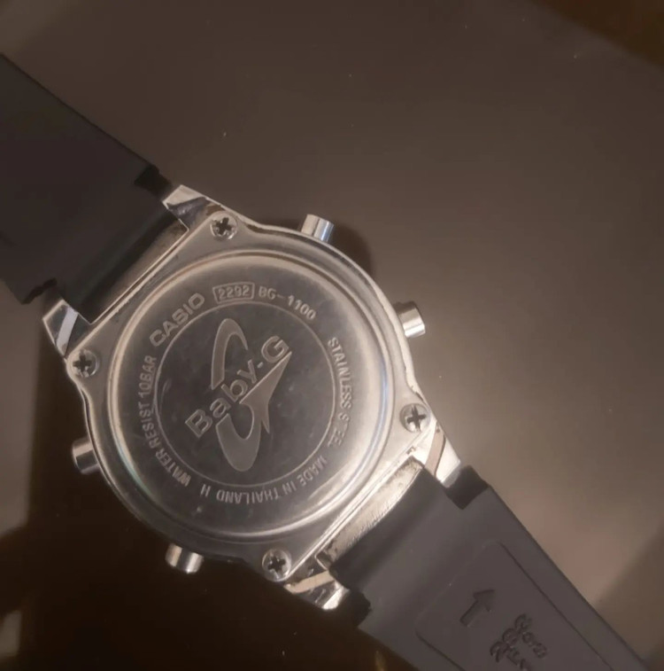 کاسیو بیبی جی⌚ اورجینال ژاپن بک لایت دیجیتال چندین آلارم