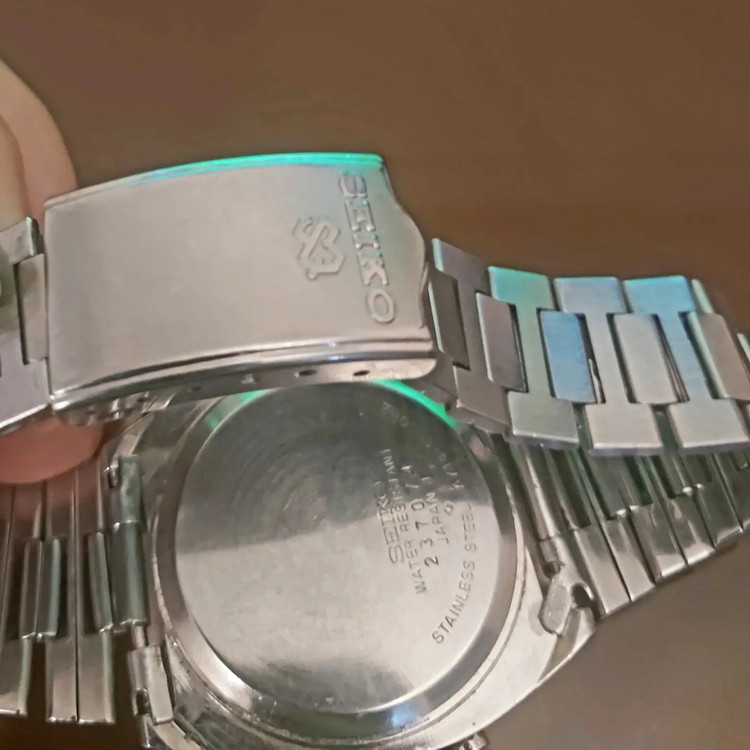 سیکو ⌚ دیجیتال اورجینال ژاپن کرنوگراف آلارم تمام استیل ضد
