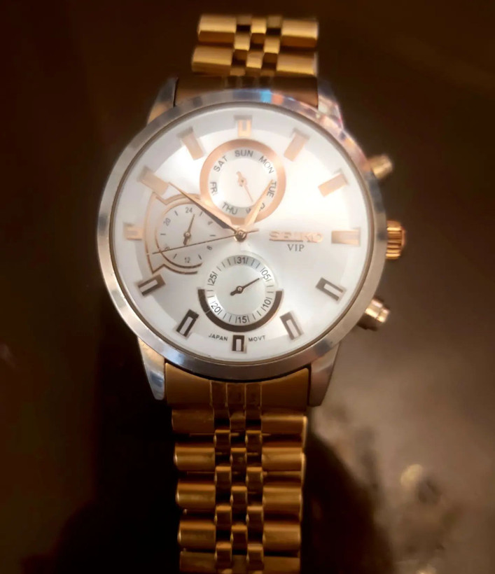 سیکوvip⌚ اورجینال سه موتور فعال کوارتز تمام استیل ضد حساسیت