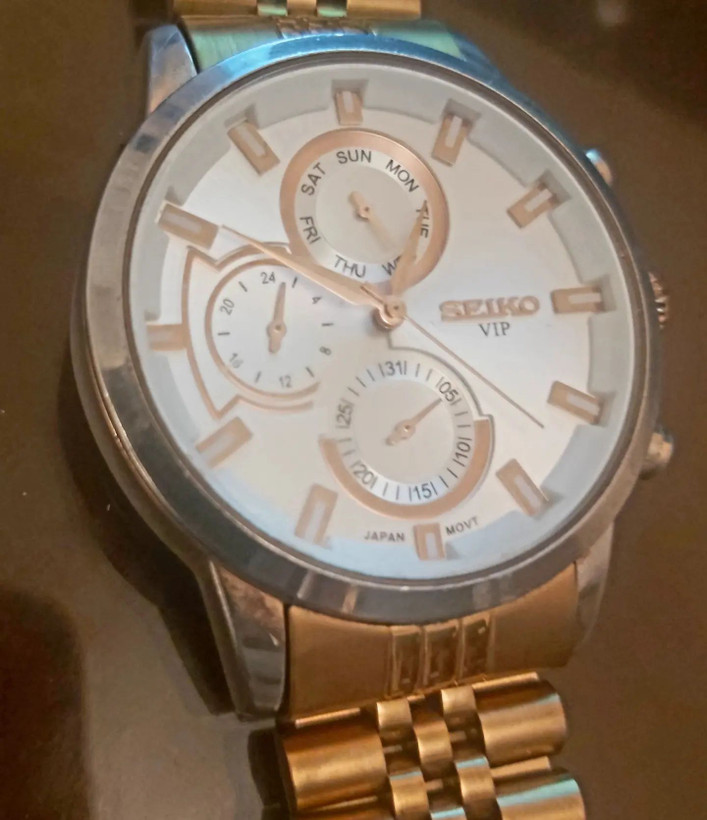 سیکوvip⌚ اورجینال سه موتور فعال کوارتز تمام استیل ضد حساسیت