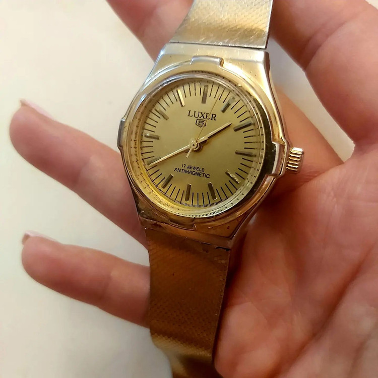 لوکسر ⌚ کوکی موتور سوئیس تمام استیل ۱۷ جواهر بسیار