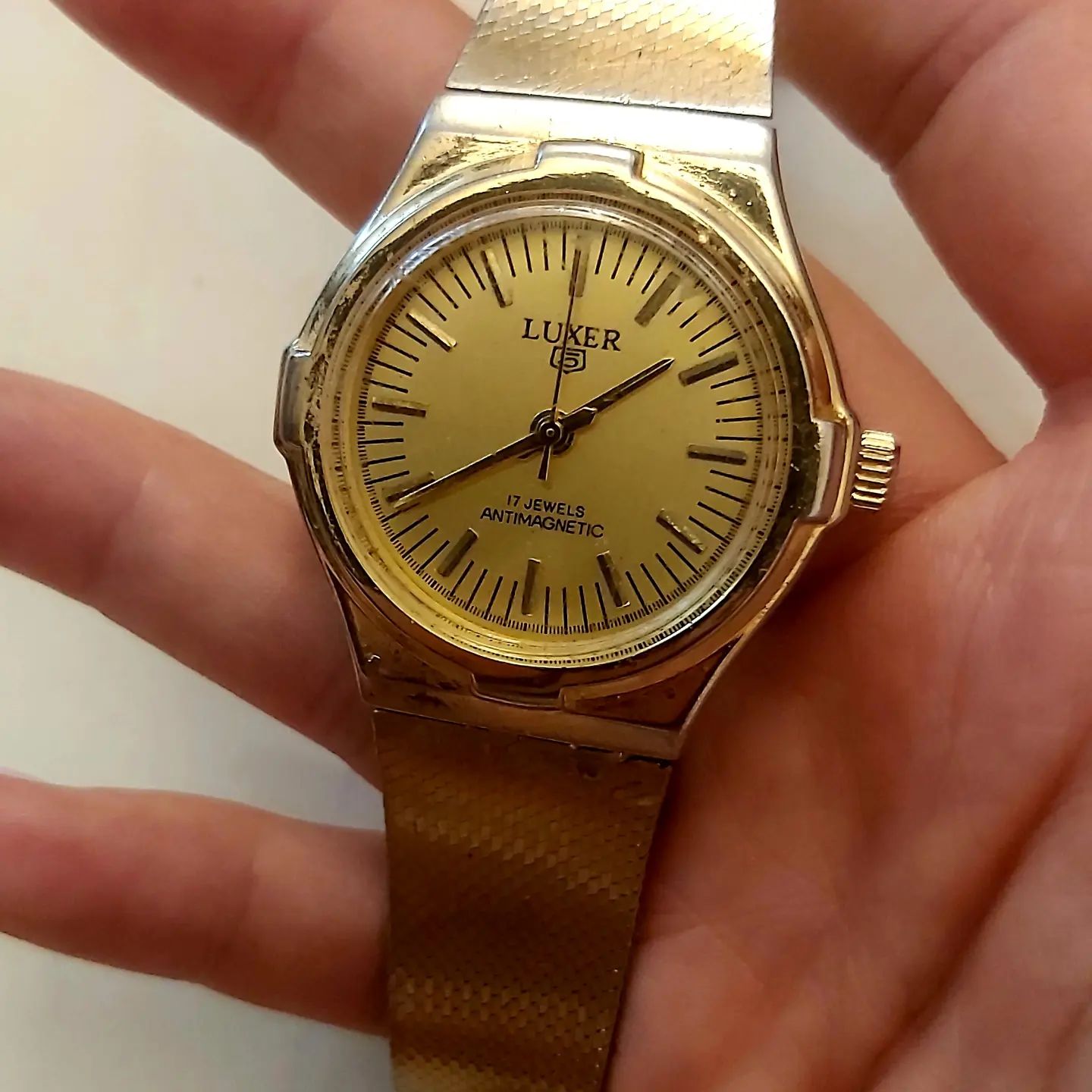 لوکسر ⌚ کوکی موتور سوئیس تمام استیل ۱۷ جواهر بسیار