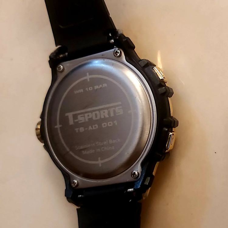 Tsport⌚ دو زمانه موتور ژاپن بک لایت کرنوگراف چند آلارم