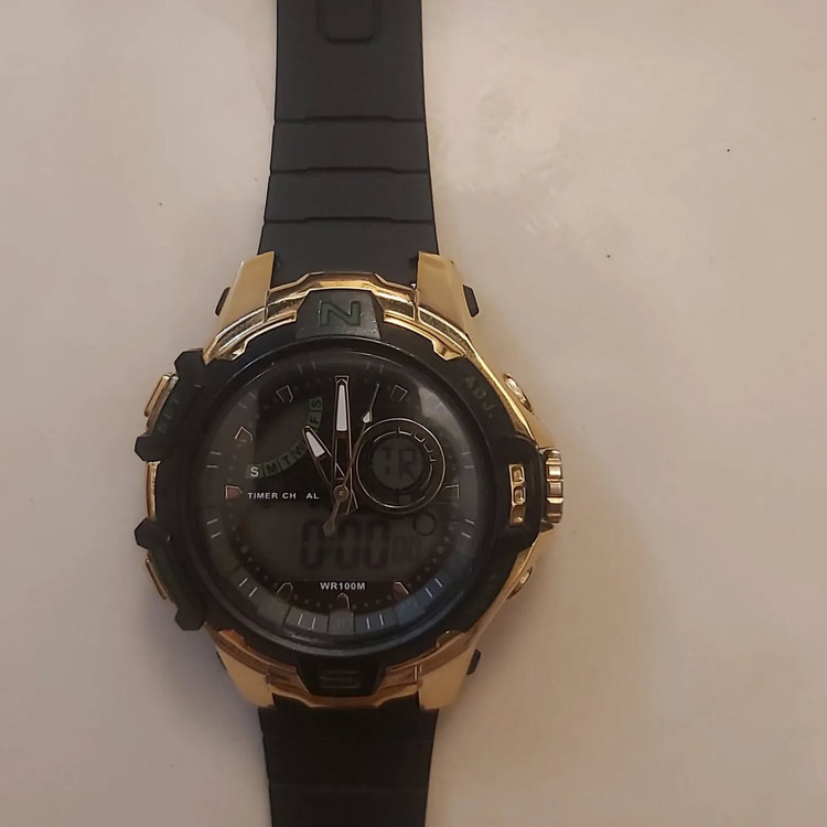 Tsport⌚ دو زمانه موتور ژاپن بک لایت کرنوگراف چند آلارم