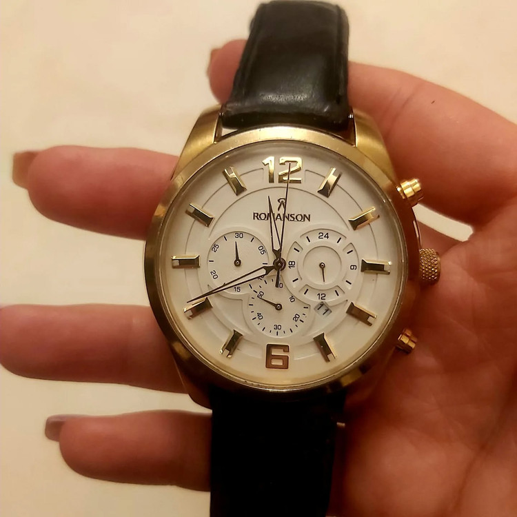 رومانسون⌚ اورجینال بدنه استیل سه موتور فعال بسیار تمیز دقیق