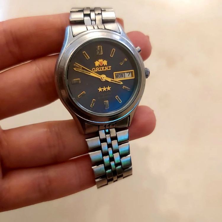 اورینت⌚ اورجینال ژاپن تمام استیل تقویم سالم و دقیق بسیار
