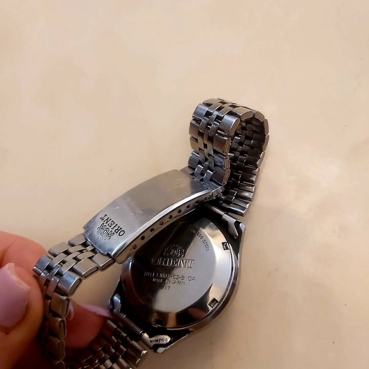 اورینت⌚ اورجینال ژاپن تمام استیل تقویم سالم و دقیق بسیار