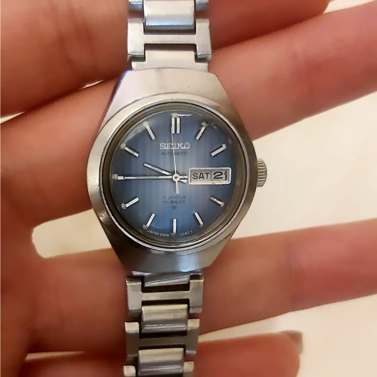سیکو ⌚ زنانه اورجینال اتوماتیک ۱۷ جواهر ژاپن تمام استیل