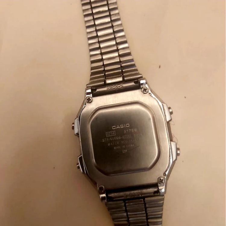 کاسیو⌚ اورجینال موتور ژاپن آلارم بک لایت چراغ باطری ۱۰